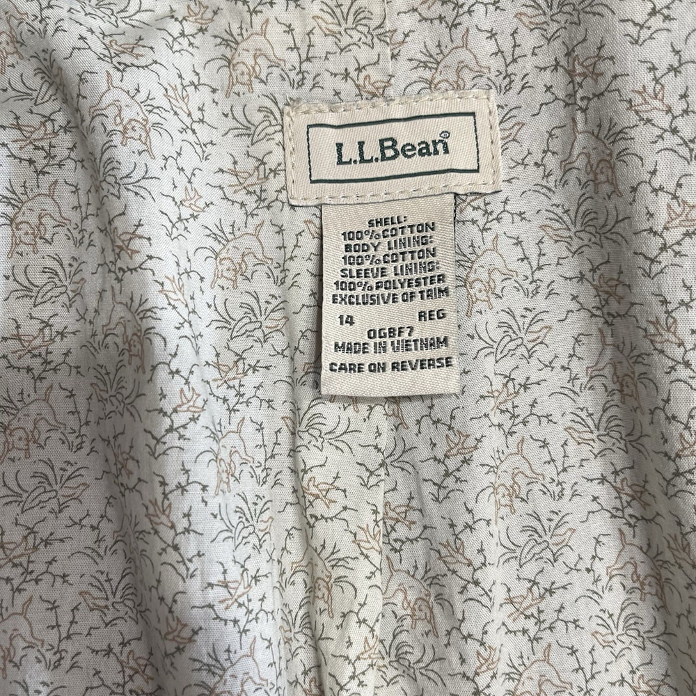 Vintage L.L. Bean Dark Blue Corduroy Women's Jacket - Picture 6 of 9